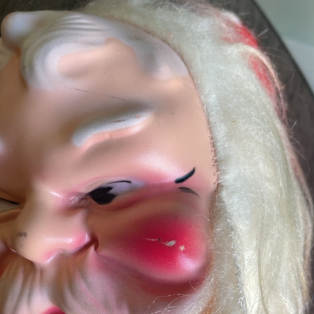 Vintage Santa Claus With Blow Mold Face and Plays Jingle Bells - Picture 3 of 13